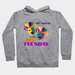 Mardi Gras Fat Tuesday Colorful Hoodie